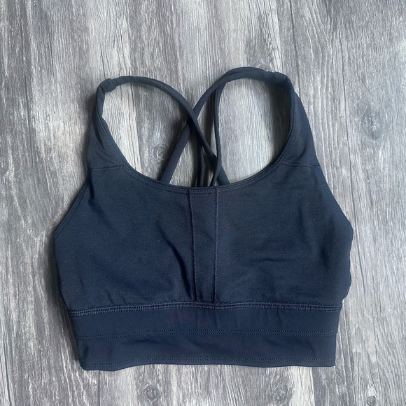 Lululemon Sports Bra SZ 2 Lululemon Energy Medium Support Black Bra - Picture 4 of 12